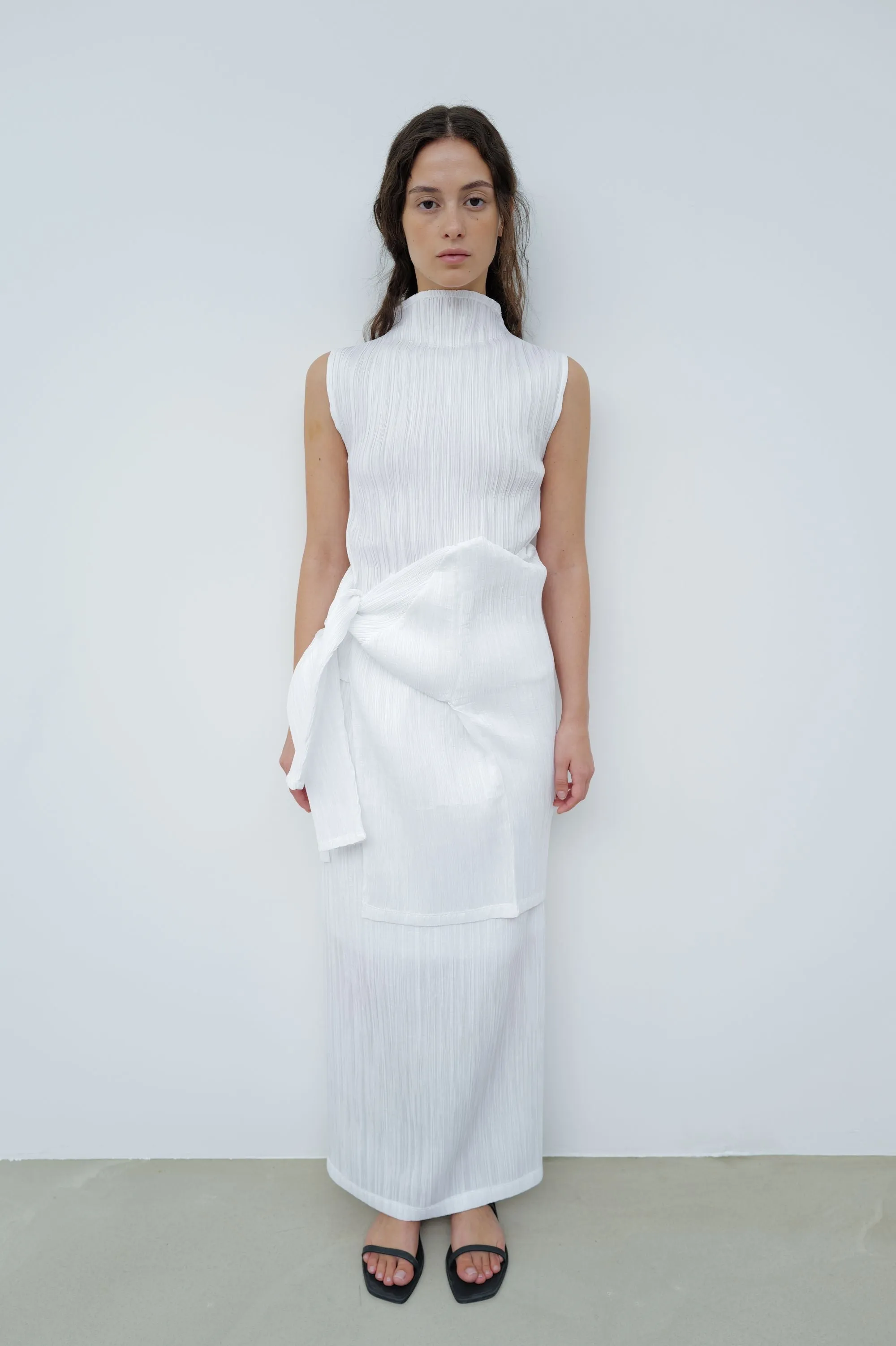 Pleated Midi Skirt