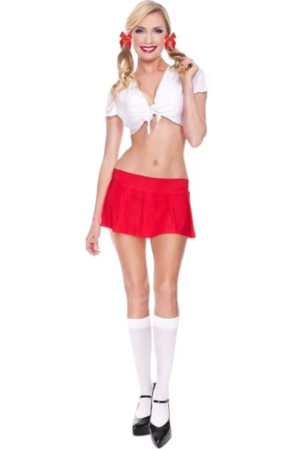 Pleated Mini Skirt