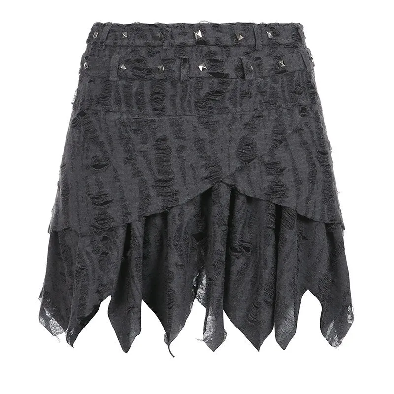 Pleated Short Skirt