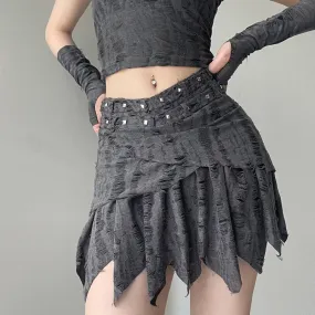 Pleated Short Skirt