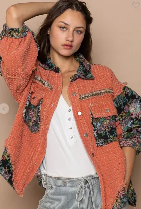 POL Jacquard & Twill Shacket