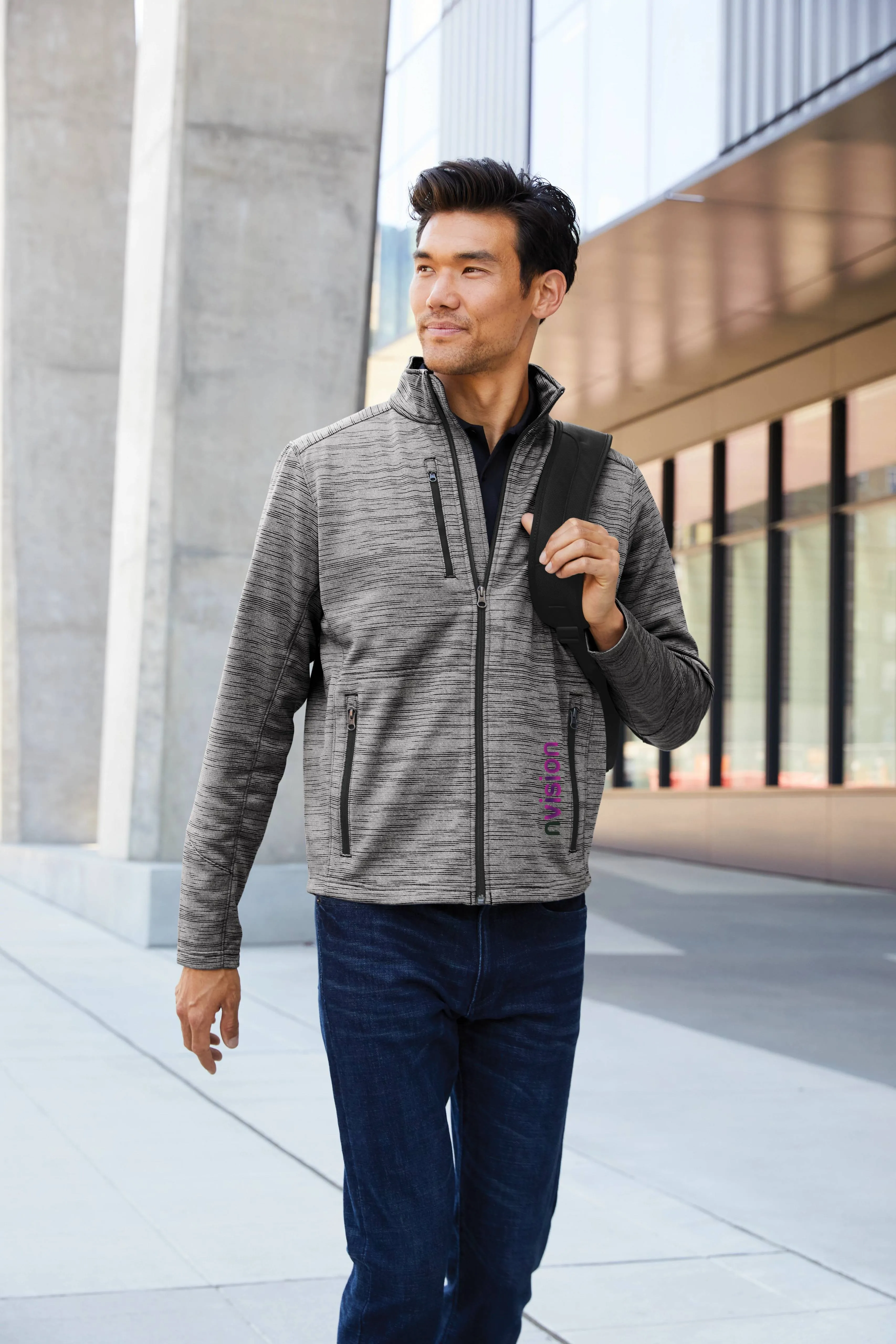 Port Authority Digi Stripe Fleece Jacket