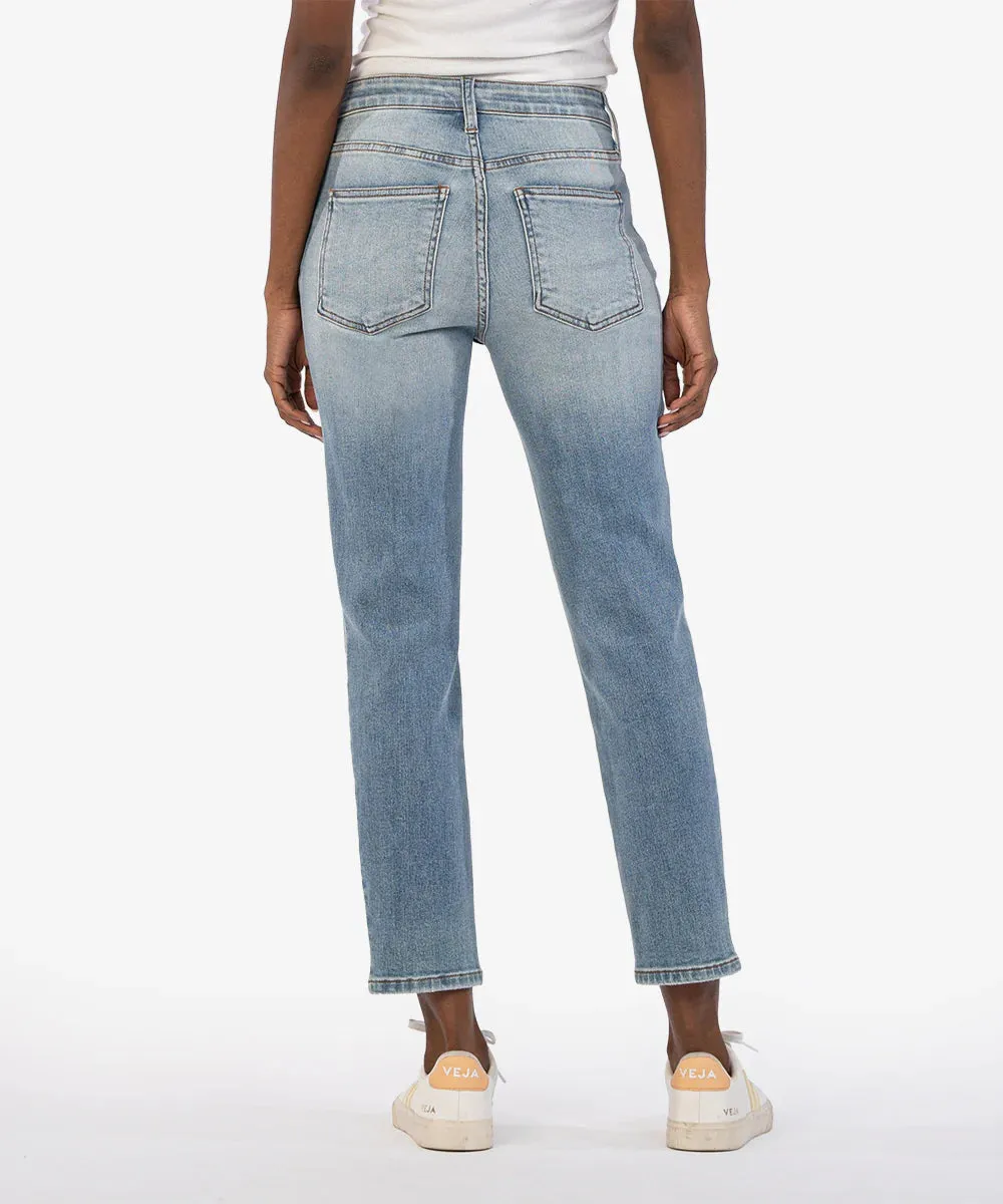 Rachael High Rise Fab Ab Mom Regular Hem W/ Medium Base Wash (Coherently)