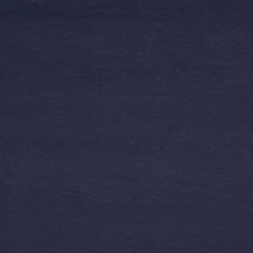REMNANT 0.48 Metre - Navy Viscose Ponte Roma Double Knit Fabric