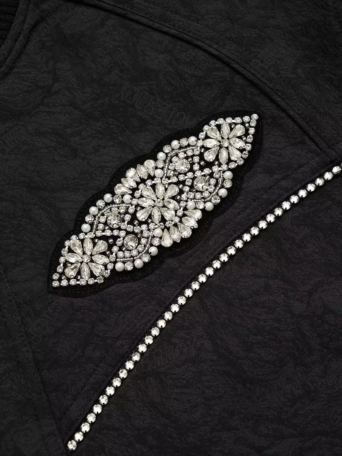 Rhinestone-Embellished Jacket