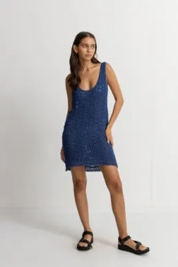 RHYTHM Maddie knit scoop neck midi dress