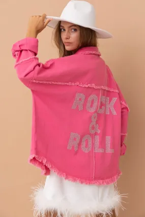ROCK & ROLL Rhinestone Shacket