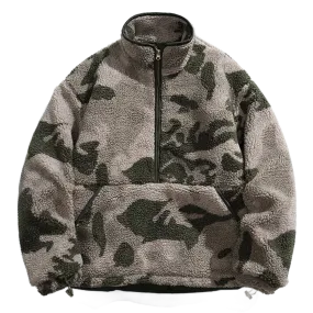 'Scout' Forest Camo Quarter-Zip Fleece Jacket