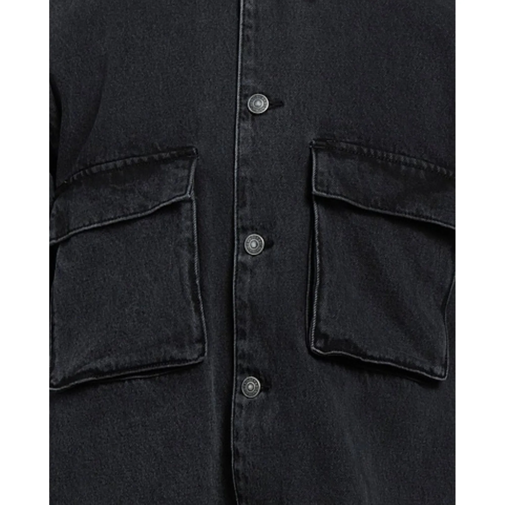 Simons Obey Morrison Black Denim Jacket | Small