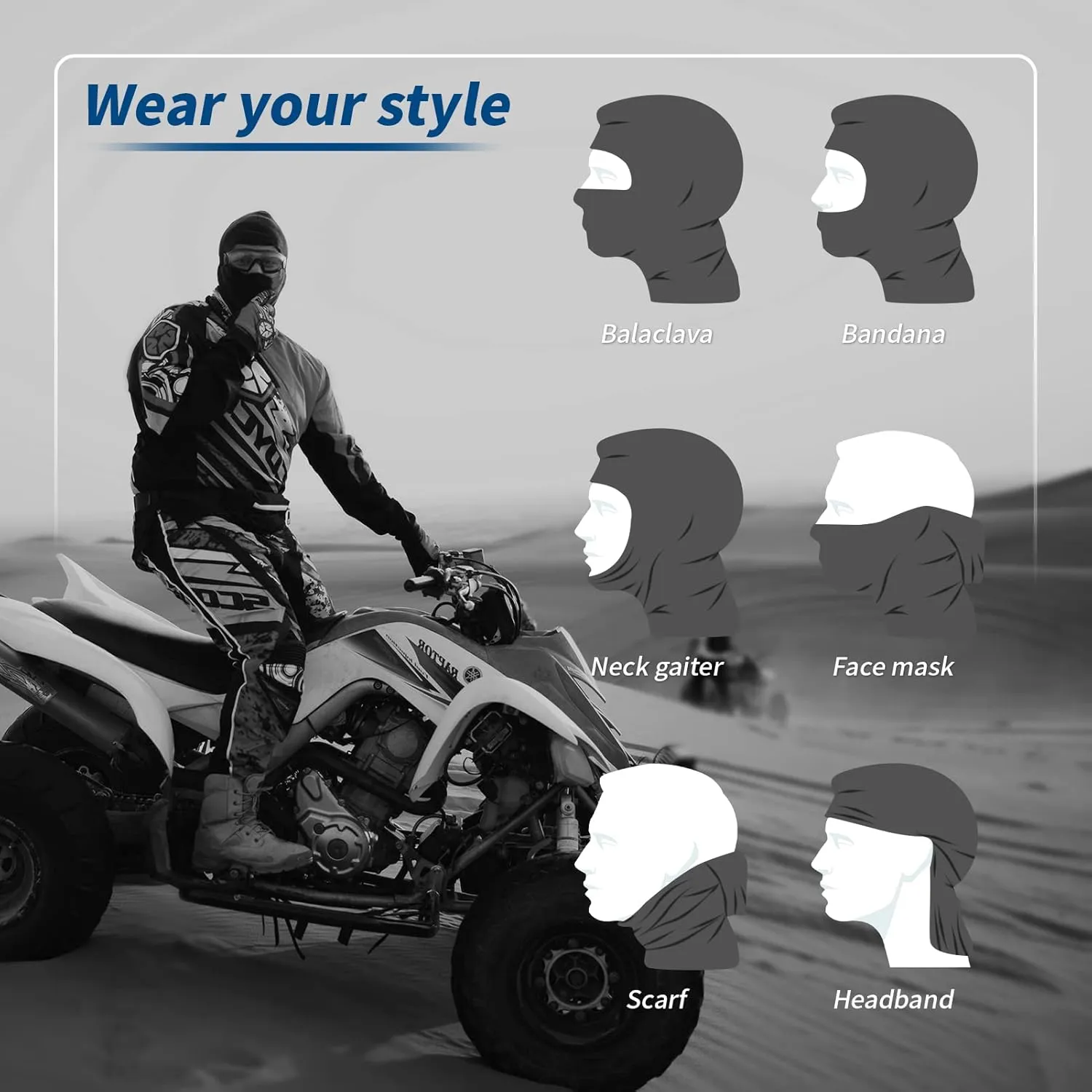 Ski Mask, Face Mask– Skiing, Snowboarding, Motorcycle