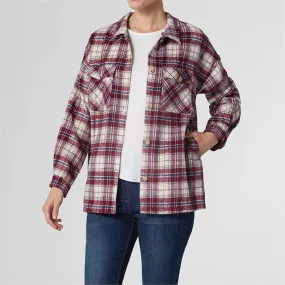 Skylar Plaid Button Front Shacket