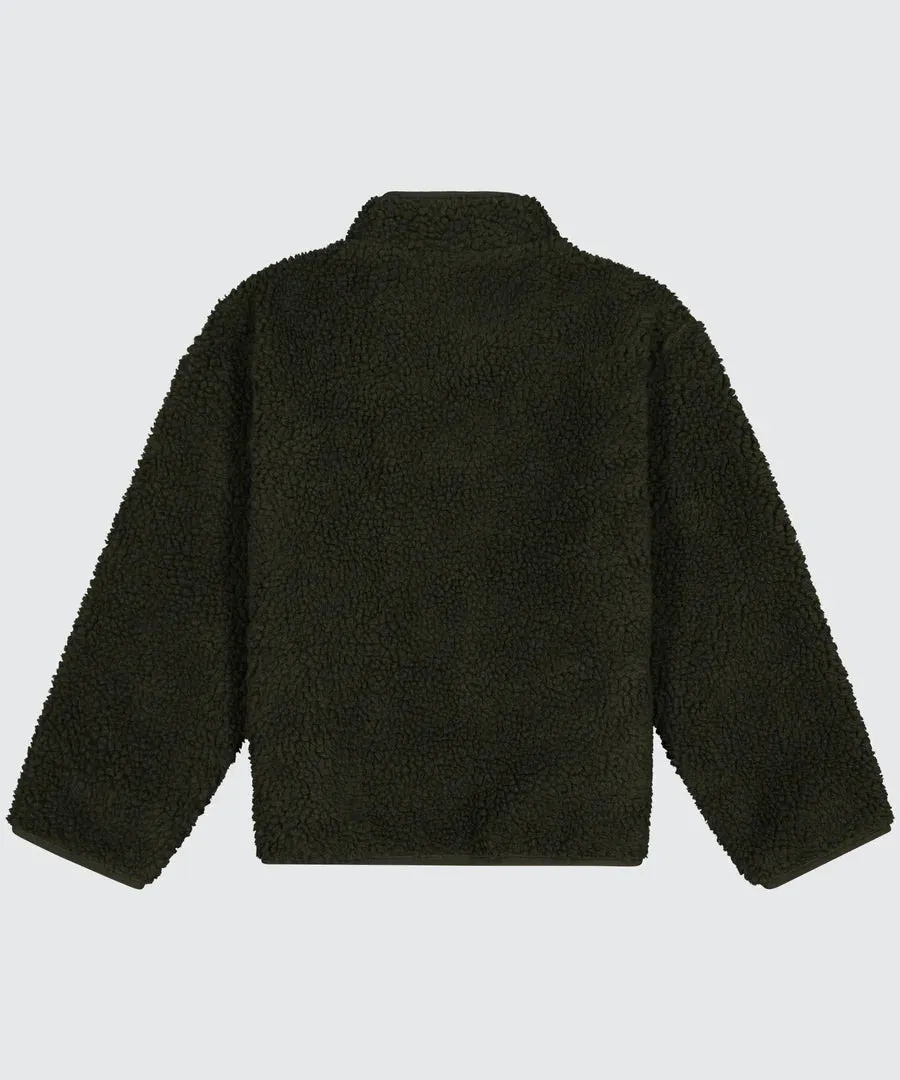 SONNIE - OTTO FLEECE JACKET - OLIVE