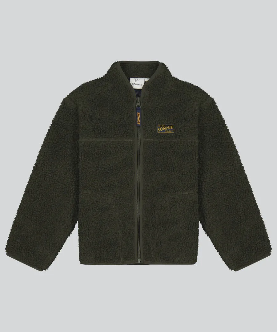 SONNIE - OTTO FLEECE JACKET - OLIVE