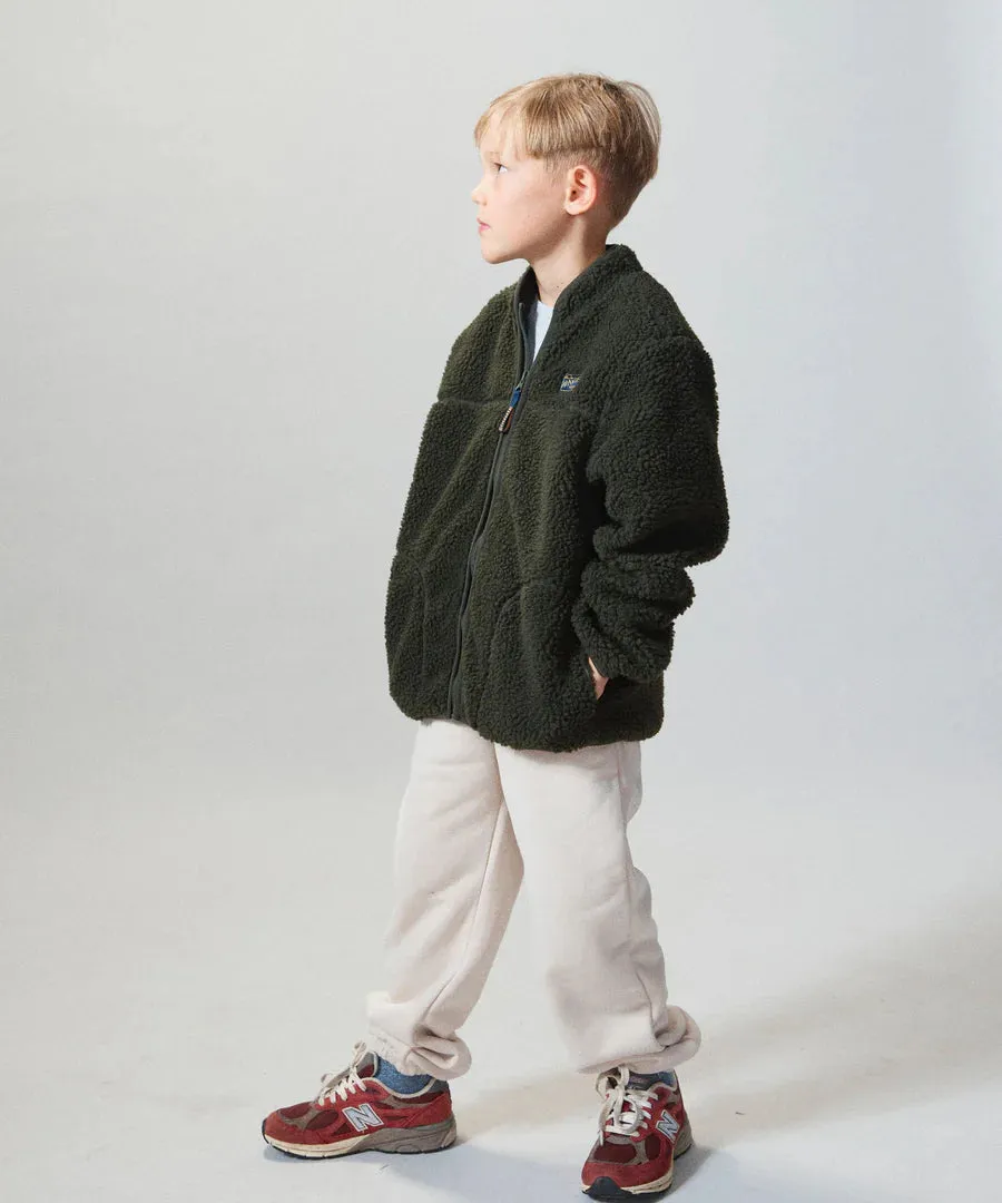 SONNIE - OTTO FLEECE JACKET - OLIVE