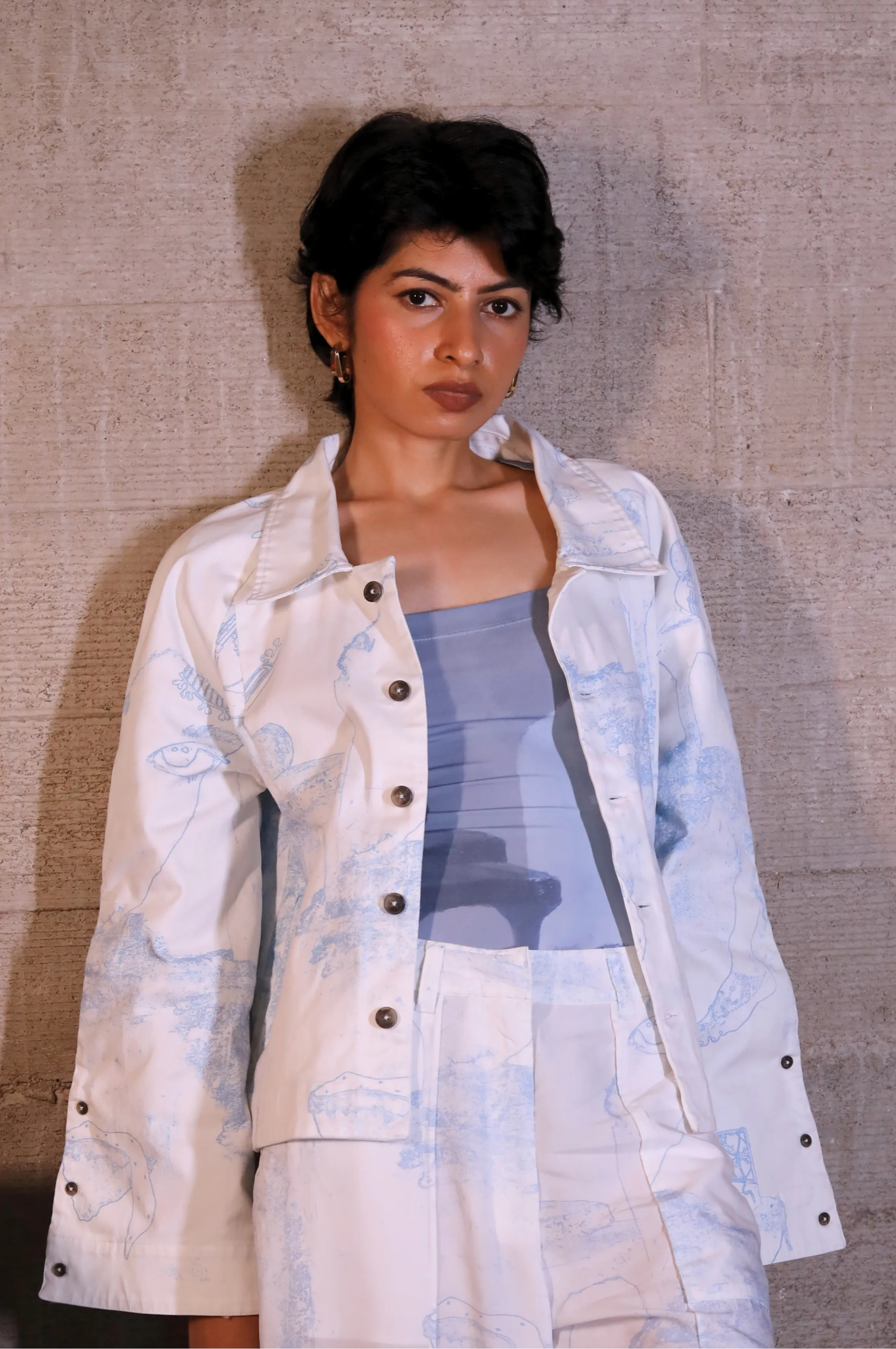 Surrealist Outline Shacket