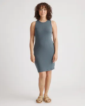 Tencel Rib Knit Sleeveless Mini Dress