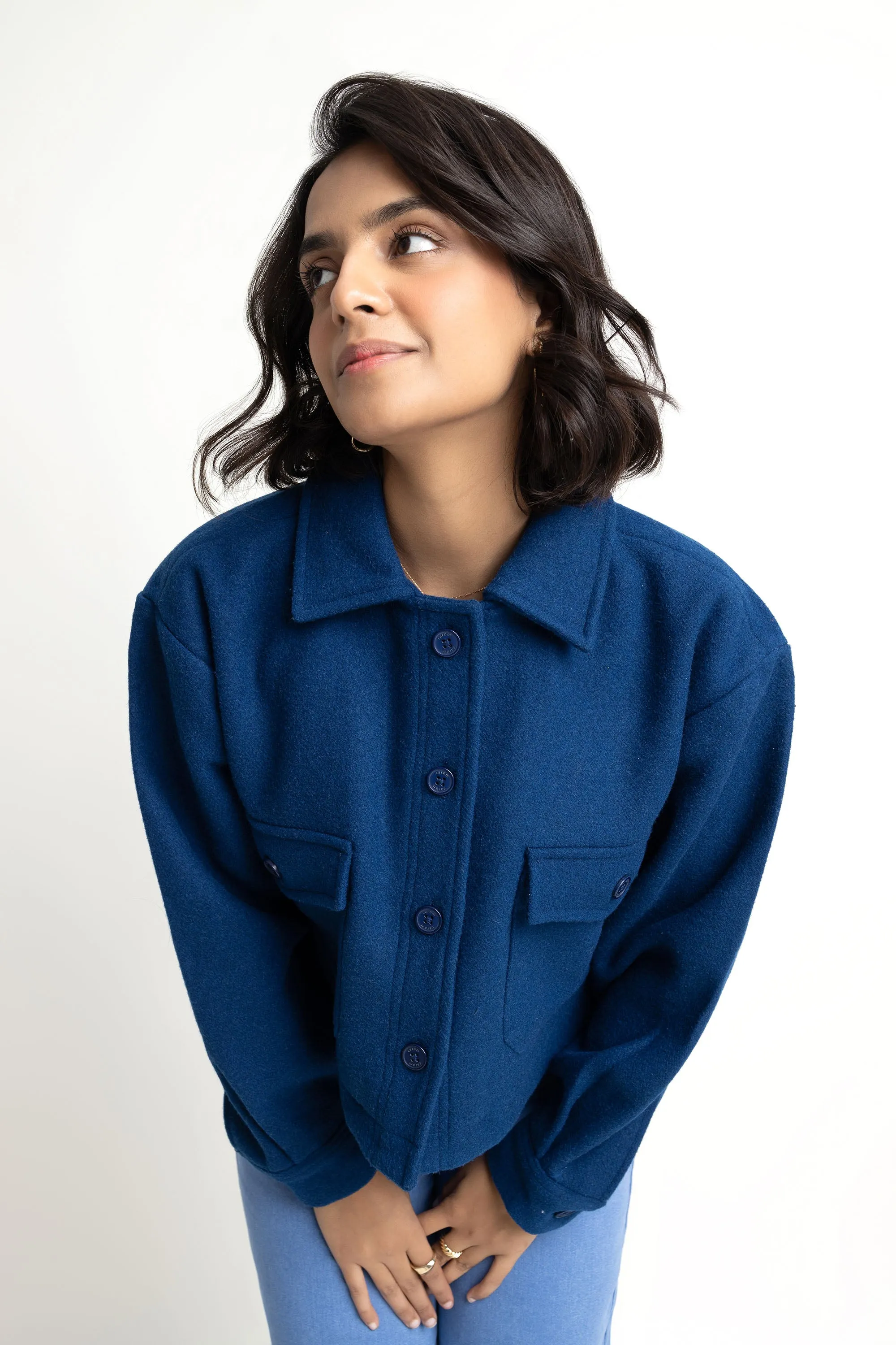 The Blue Wool Shacket