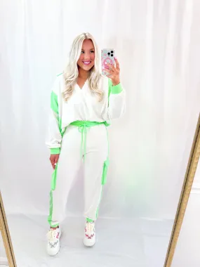 The Bright Fall Set SWEATS LIME