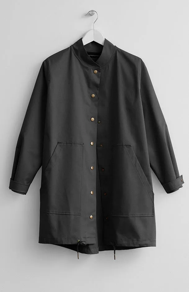 TWO-PIECE BLACK PARKA JACKET