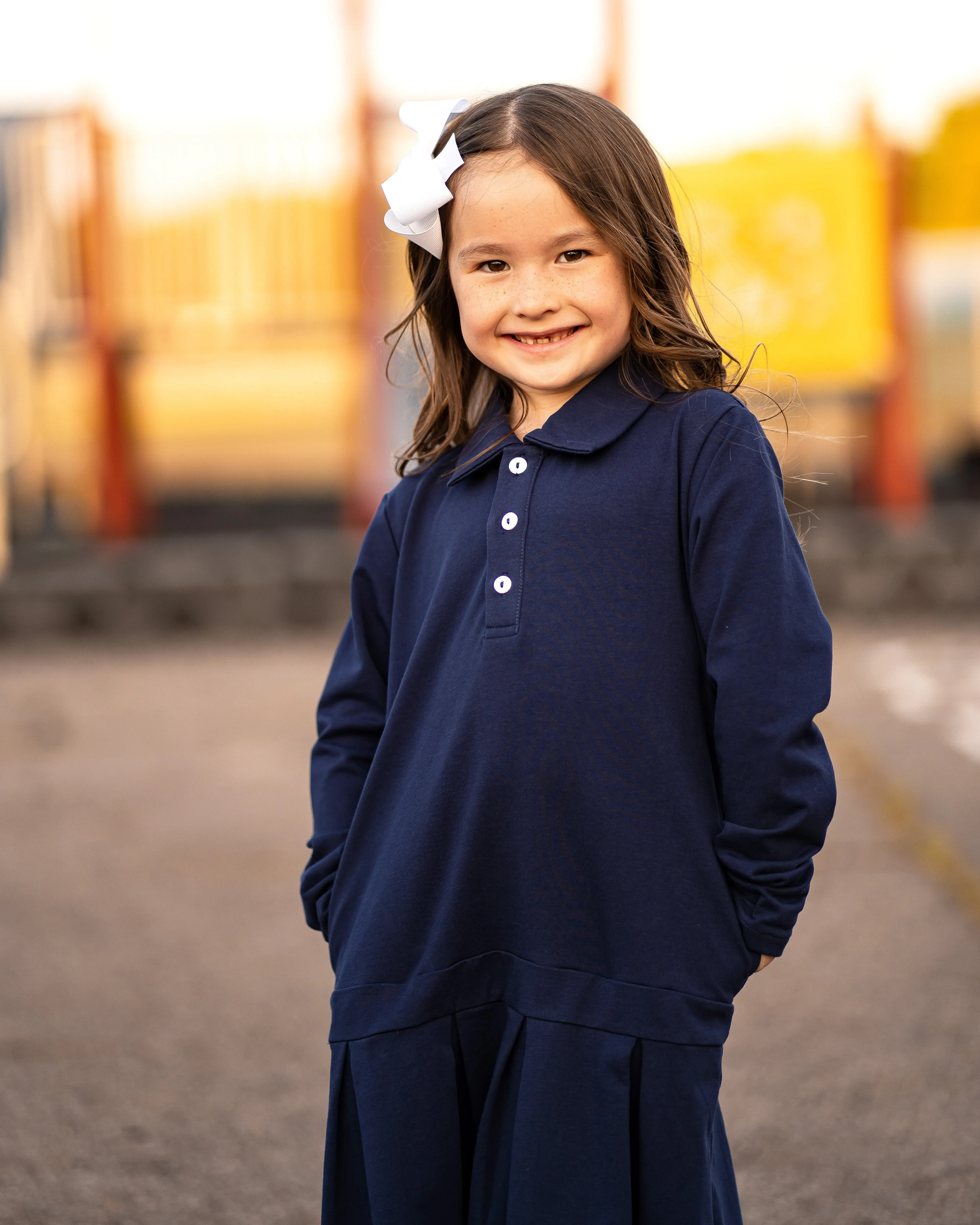 TYL Scholar Long Sleeve Polo Dress