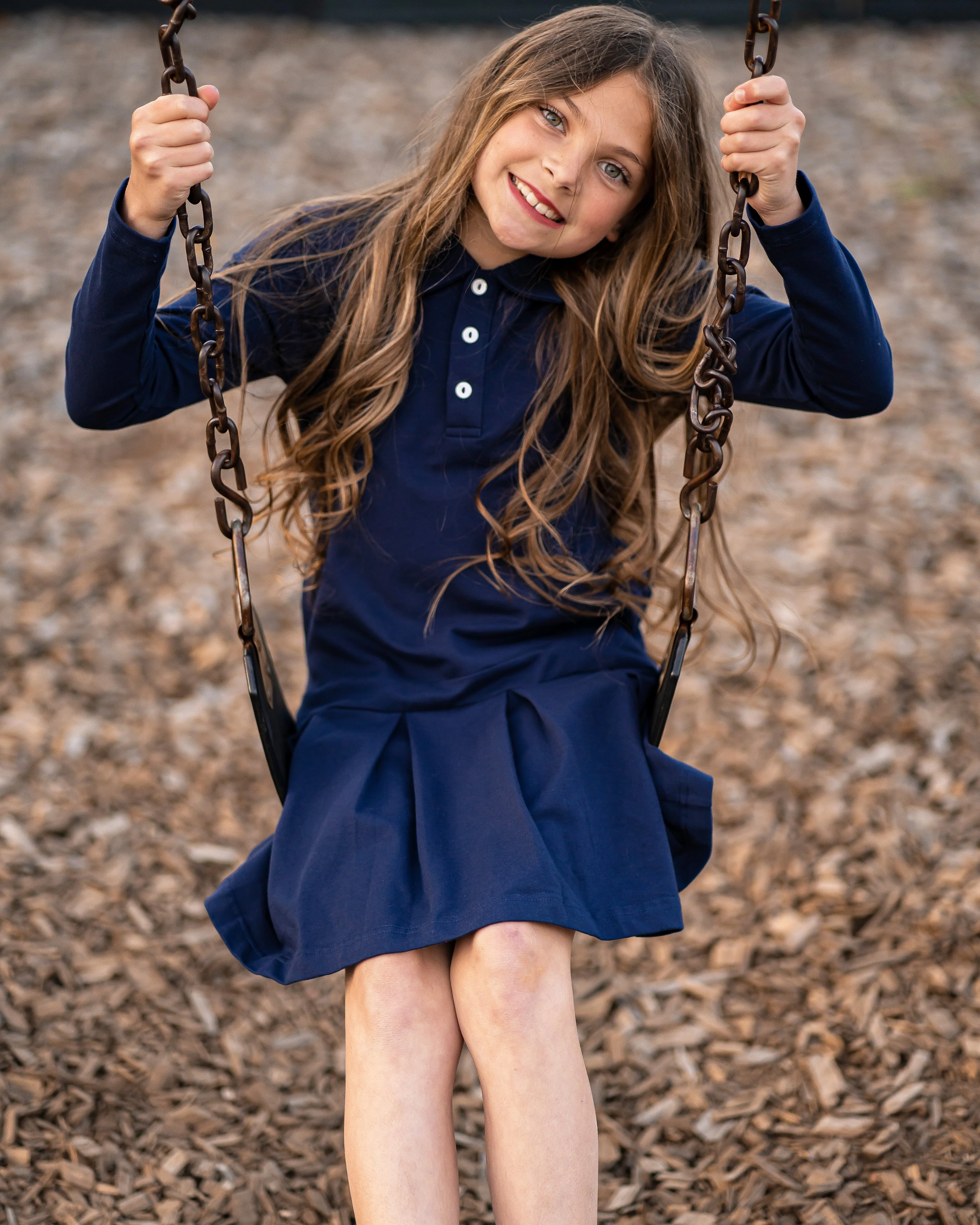 TYL Scholar Long Sleeve Polo Dress