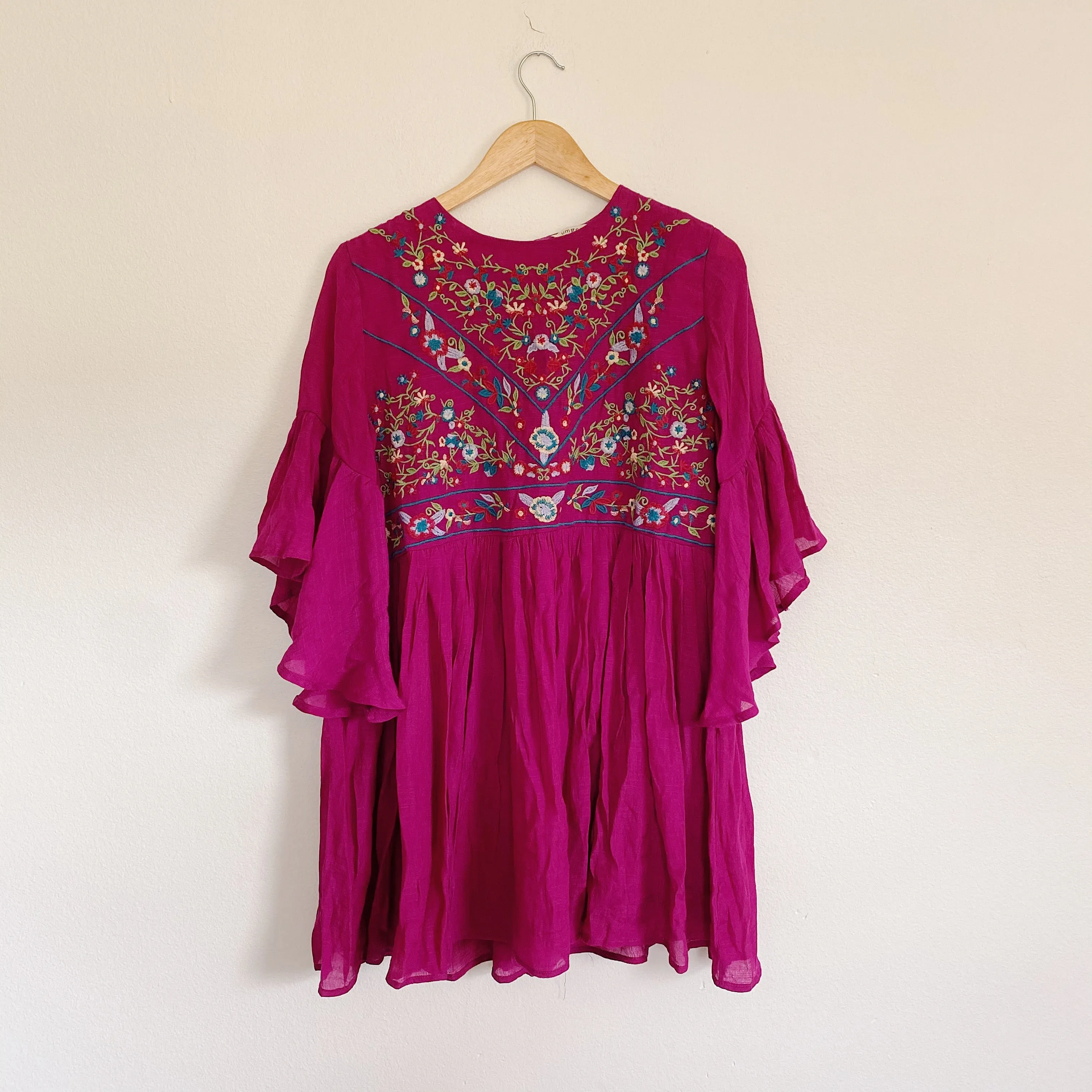 UmGee Embroidered Babydoll Dress Medium