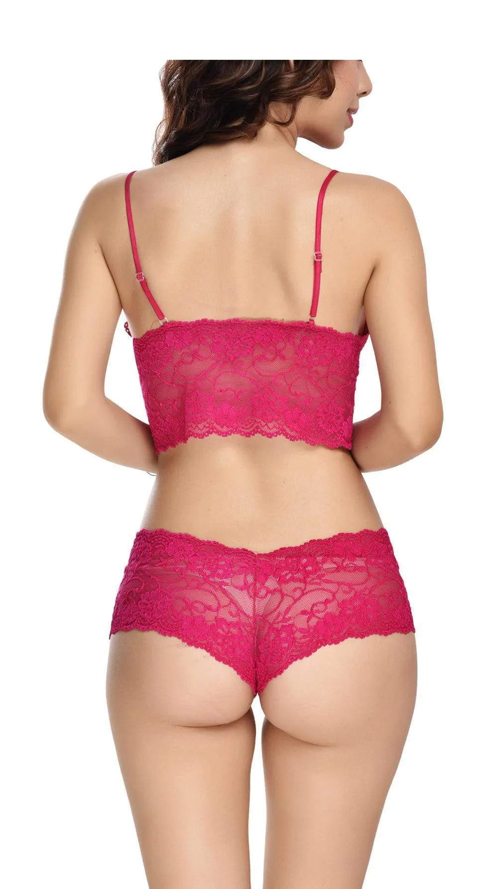 Viral Girl's Women's Babydoll Lingerie Set For Honeymoon For Women's Thongs (Pink::purple_Free Size) (pack Of 2)