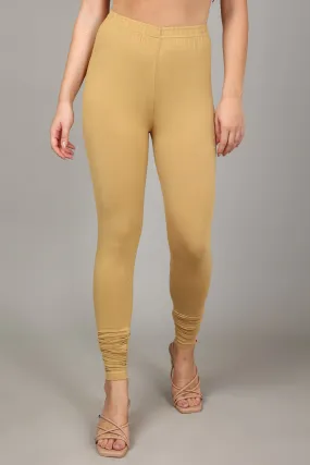 VISCOSE CHURIDAR LEGGINGS - HONEY