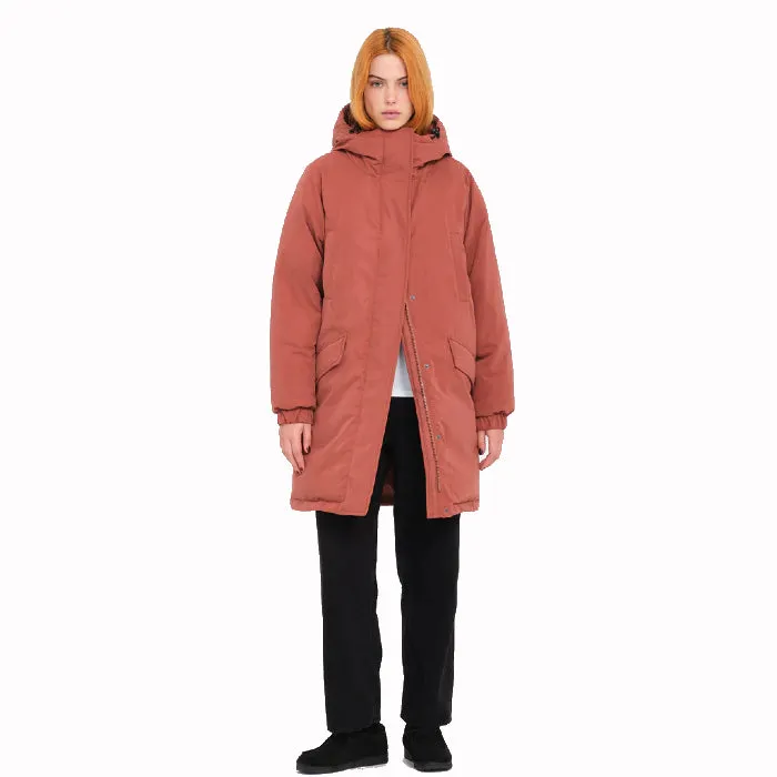 VOLCOM SLEEPI PUFF UP PARKA WINTERJAS - CHESTNUT BROWN