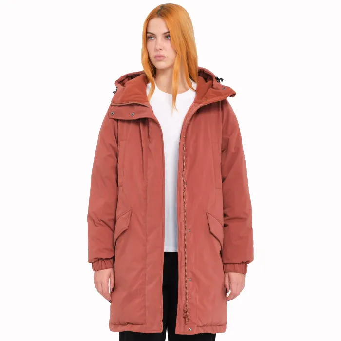 VOLCOM SLEEPI PUFF UP PARKA WINTERJAS - CHESTNUT BROWN