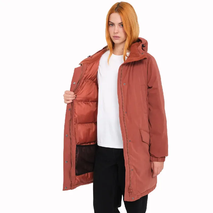 VOLCOM SLEEPI PUFF UP PARKA WINTERJAS - CHESTNUT BROWN