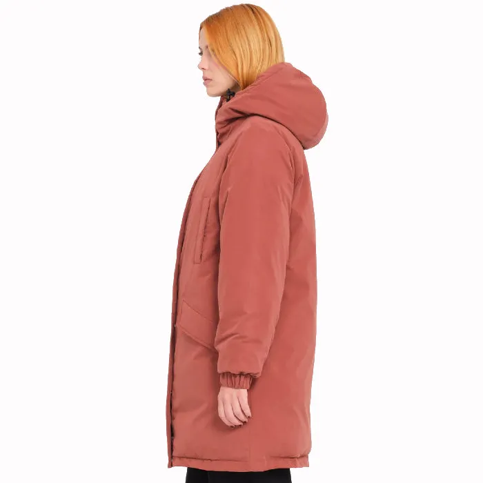 VOLCOM SLEEPI PUFF UP PARKA WINTERJAS - CHESTNUT BROWN