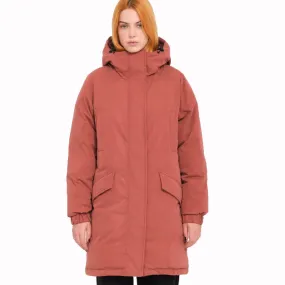 VOLCOM SLEEPI PUFF UP PARKA WINTERJAS - CHESTNUT BROWN