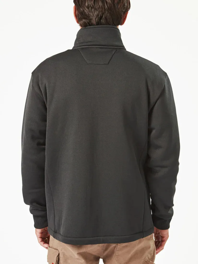 VOLCOM Workwear Bonded Mens Zip Through Fleece - Black