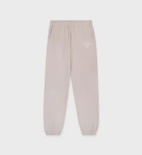 Wellness Studio Sweatpant - Dove/White
