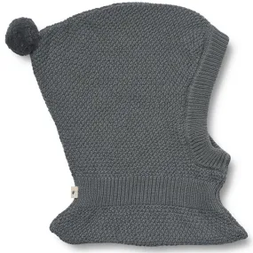 Wheat Balaclava Knitted Pomi Autumn Sky