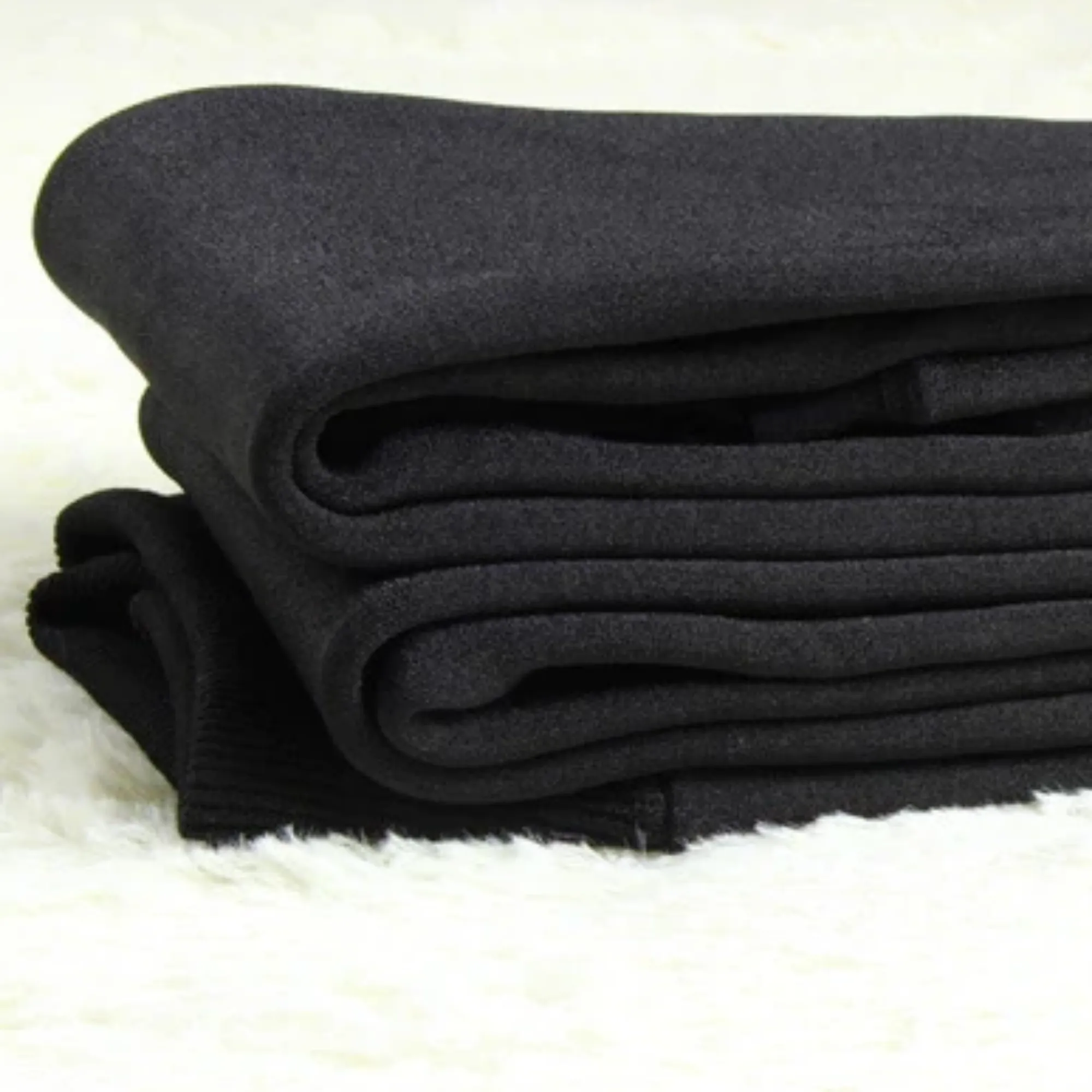 Women's Winter Casual Polyester High-Waist Warm Leggings