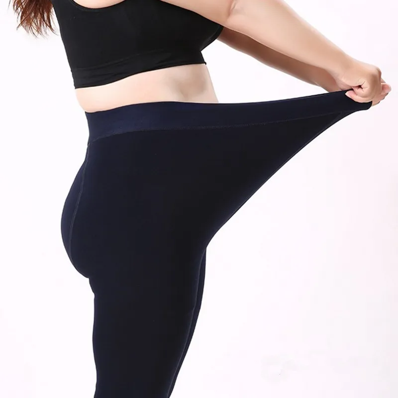 Women's Winter Casual Polyester High-Waist Warm Leggings