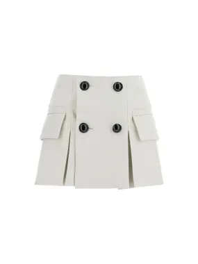 Wool Mini Skirt